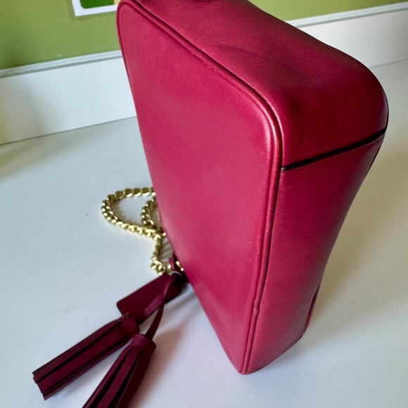 Coach Legacy Flight Bag Crossbody Adjustable Length Chain & Tassels, Port Color - Picture 6 of 14